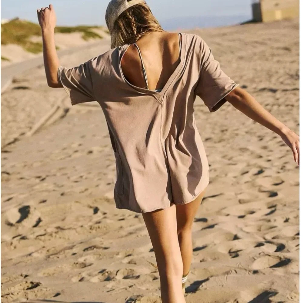 Free People NWT Free People Movement Hot Shot Tee Romper Small